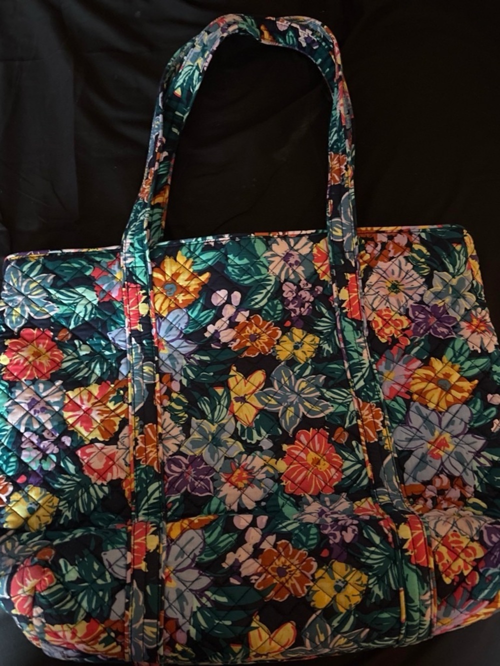 Vera Bradley Miller Travel Bag Happy Blooms